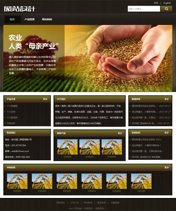 黄黑色农业网站设计 Z建设