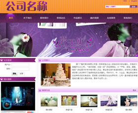 婚纱摄影紫色网站