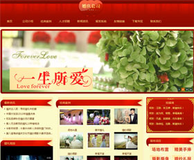 婚庆摄影公司红色网站